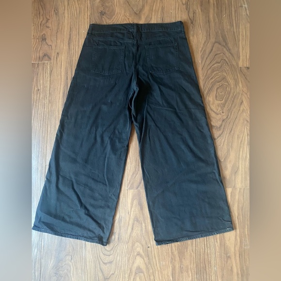 Gap Baggy Mid Rise Jeans Black Wide Leg Size 33/16 Regular NWT Tencel Lyocell - Picture 8 of 12